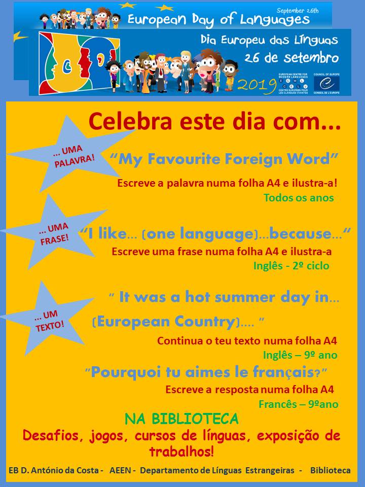 Dia Europeu das Linguas 2019