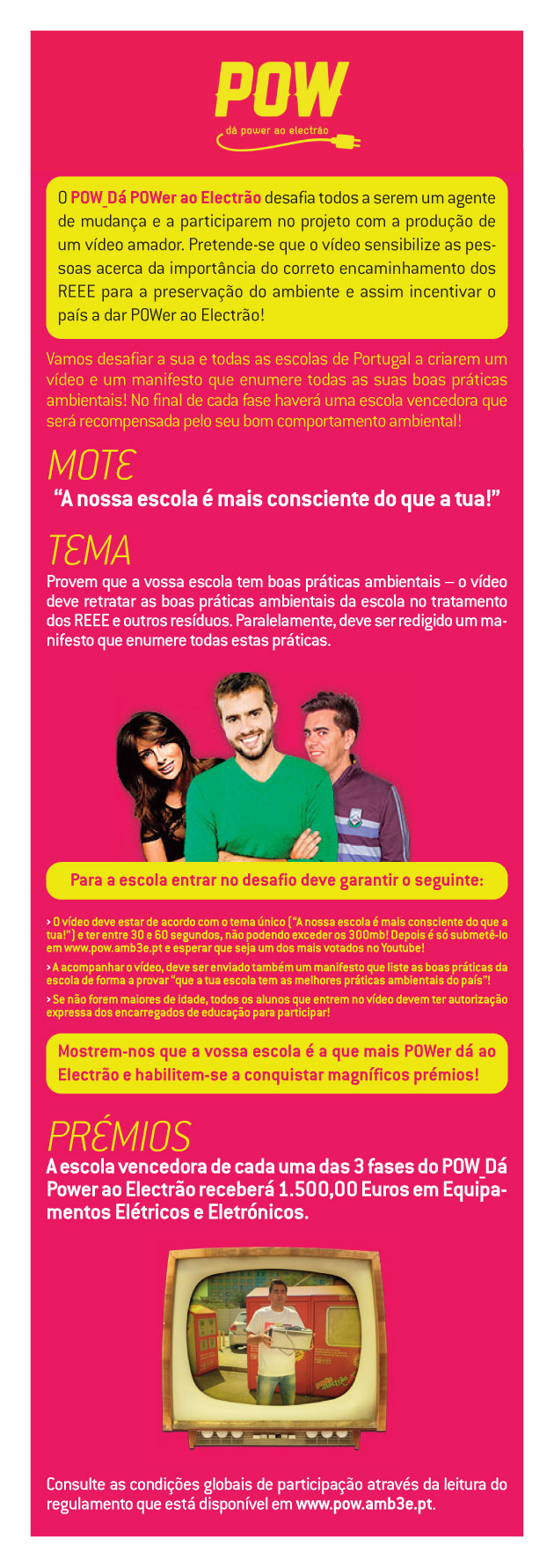 POW para as ESCOLAS