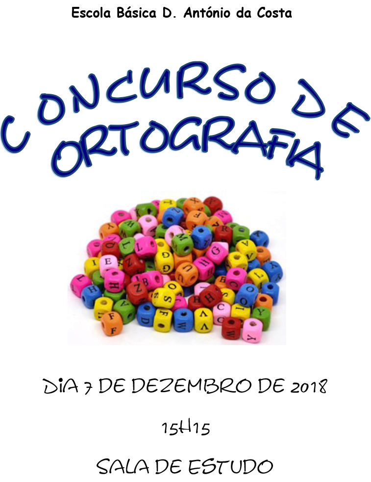 cartazconcurso de ortografia 1