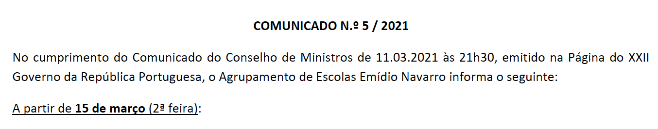 comunicado 5