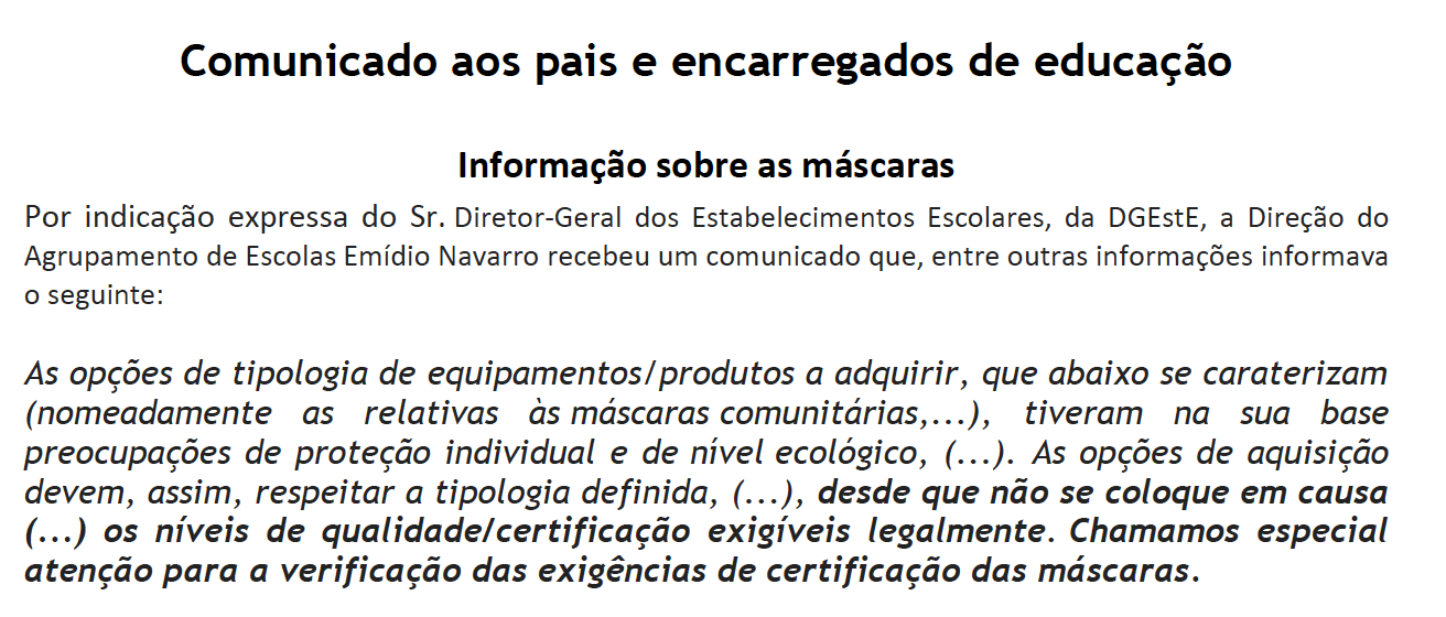 comunicado mascaras abril 2021